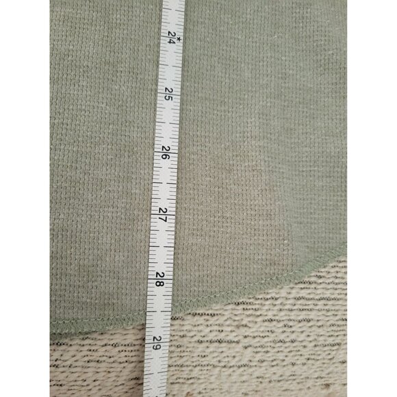 American Apparel Dexter Kill Shirt Mens Green Baby thermal Henley size Meduim - Picture 10 of 10